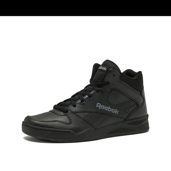 Reebok Royal BB4500 Hi 2 Shoes Leather Basketball Shoes- Black Alloy - Picture 8 of 10